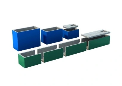 Elementi vasche modulari monoblocco